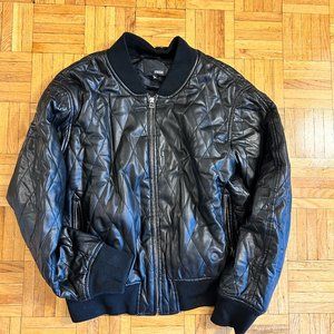 Vegan Quilted Leather Jacket